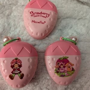 1 Strawberry Hand Cream  - Pink Portable Creams